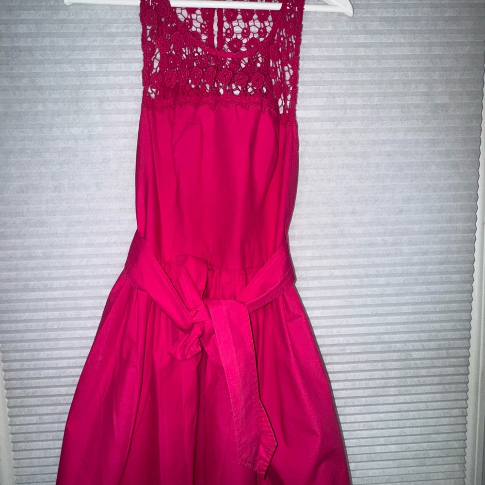 Elegant Pink Lace Kids Dress